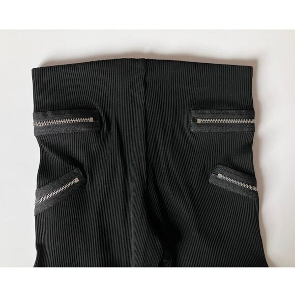 Christopher Kane Ribbed Jersey Zipper Trouser Black Size 6 - Picture 7 of 10